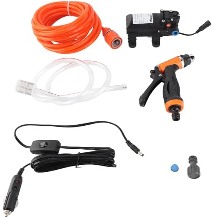 Lance Haute Pression 12V 72W, Nettoyeur Portable à Filetage Mâle G1 / 2, Kit Puissant pour Voiture, Jardin et Maison - Pompe à Eau Intelligente, Compact et Polyvalent