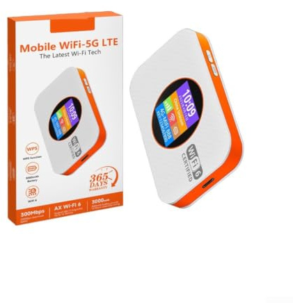 Router WiFi portátil 4G desbloqueado LTE punto de acceso móvil para autocaravana, vacaciones, trabajo remoto, rápido para módem de Internet con puertos LAN, tamaño pequeño (blanco)