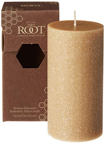 Root Candles Geruchsneutrales Timberline Stumpenkerze, Dose, Bienenwachs, 3 x 6-Inches