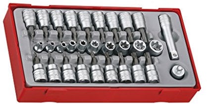 Teng 30pc 3/8in Torx & Socket Bit Set TX TPX TX-E TTTX30 - Tool Control System