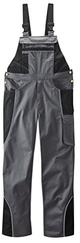 HD CONCEPT Active Latzhose, 48, anthrazit/schwarz, 8768