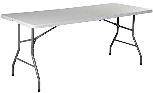 Home Discount Klapptisch, 4 ft, 5 ft oder 6 ft, 152 cm, Weiß