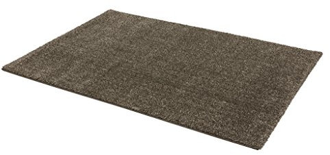 ASTRA Teppich/ Webteppich Riva, Polypropylen, Silber, 67 x 130 x 2, 5 cm