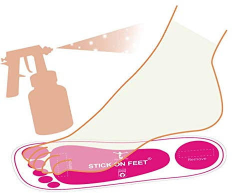 Reneebeautytan Economy Spray Tanning Sticky Feet Pads Protektoren 25 Paar Rosa