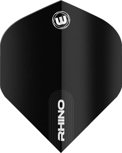 WINMAU Rhino Extra Thick Black - 1 Sätze pro Packung (3 Flights insgesamt)