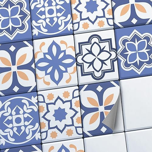 CREATISTO Fliesenaufkleber Fliesenfolie Mosaikfliesen - Aufkleber Folie für Fliesen I Klebefliesen Deko Folie für Fliesen in Küche u. Bad/Badezimmer (15x20 cm I 36 -Teilig)