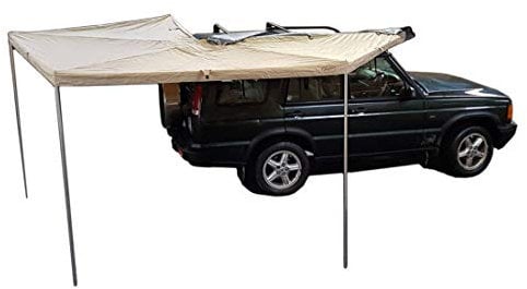 Prime Wing 270 Grad Markise in beige, auch für Autodachzelte – Beifahrerseite – Diverse Farben