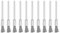 sourcing map Mini Wire Cup Brush Crimped Steel 5 X 11mm with 2.35mm Shank 10 Pcs