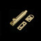 SUPERTOOL Surface Latch, 1PC Brass Door Bolt Unrust Simple Barrel Bolt Lock for Room,Window Locks,Toilet Gate and Shed Doors(76mmx15mm Brushed Gold)