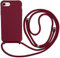 Ququcheng Kompatibel mit iPhone 7/iPhone 8(4.7) Hülle,Handykette Hülle Silikon Seil Necklace Handyhülle mit Kordel Tasche TPU Bumper Schutzhülle für iPhone 7/iPhone 8(4.7)-Rot