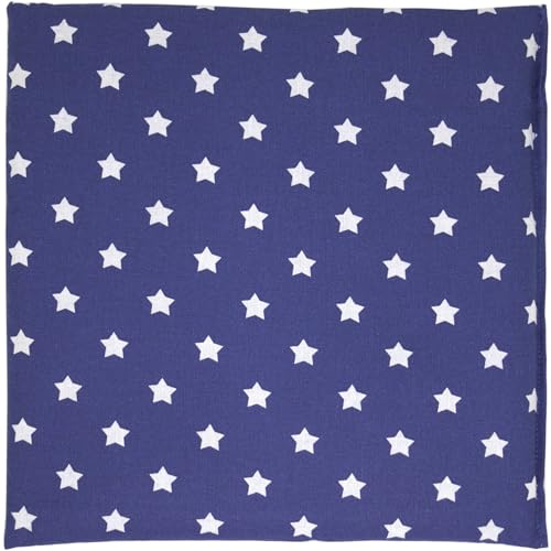 Rapssamenkissen 24x24cm Sterne-blau - Wärmekissen Kühlkompresse Körnerkissen