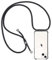 CHIMUCO Handykette Hülle kompatibel mit iPhone 13, Handyhülle Handy Necklace Hülle mit Band Schutzhülle Kordel zum Umhängen Transparent Weich TPU Silikon Tasche Case for iPhone 13, Schwarz