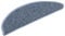 vidaXL Treppenmatten 15 STK., Stufenmatten Selbstklebend, Treppenteppich in Sisal-Optik, Treppenstufenmatte Treppenschutz, 56x17x3cm Blau