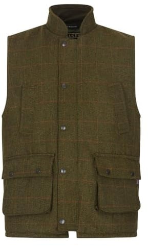 WALKER AND HAWKES - Gilet da tiro Derby Tweed Barrington da Uomo