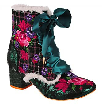 Irregular Choice Damen Toasty Toes Mode-Stiefel, grün, 39 EU