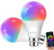 ANTELA Smart Bulb B22 Alexa Light Bulbs, 9W 1000LM LED WiFi Bulb, 2700K-6500K RGB Dimmable Colour Changing, Smart Life App Control, Compatible with Alexa, Google Home, No Hub Required, 2 Packs