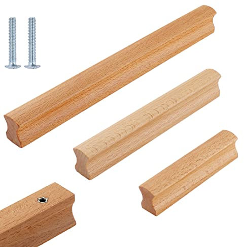 Tiradores de muebles de madera, para armarios, armarios, armarios, tiradores de cocina, tiradores