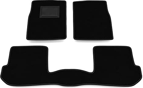 Fußmatten kompatibel mit Suzuki Vitara 3-Türer 1988-1998 - hinten verbunden, kein Dekor, personalisiertes Fußmatten-Set, Teppich-Set, Autoteppich
