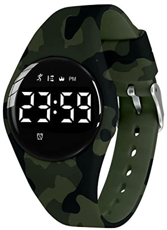 aswan watch Digitaluhr Kinder Mädchen Jungen mit Schrittzähler,Wecker,Stoppuhr, Licht,Datum-Sport Armbanduhr ohne App und Handy mit Silikonarmband