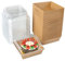Surflyee 50 Stück Kuchen Transportbox, Gebäckkarton, Tortenkartons, Cupcake Box, Takeaway-Boxen für Kuchen, Sandwiches, Verwendung für Partys, Hochzeiten, Konditoreien (Braun)