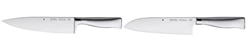 WMF Grand Gourmet Kochmesser 33,5 cm, Klinge 20 cm & Grand Gourmet Santoku Messer 32 cm, Made in Germany, Messer geschmiedet, Performance Cut, Spezialklingenstahl, Klinge 18 cm