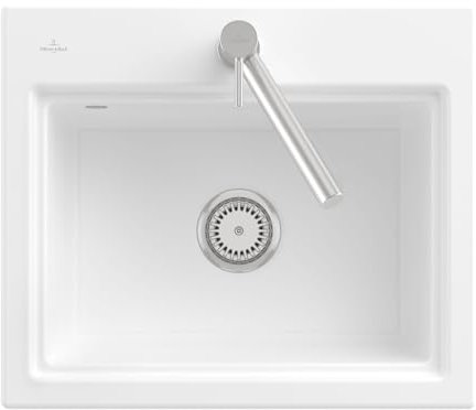 Villeroy & Boch Subway Style 60 S Weiß (alpin) - 3366 01 R1 Keramikspüle Handbetätigung