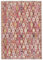 RugVista Nenax, In & Outdoor Teppich, Kurzflor, Rechteckig, 100 x 160 cm, Außenteppich, UV-beständig, Wasserfest, Allergikerfreundlich, Ideal für Balkon, Innenhof Garten und Terrasse, Rot/Rosa