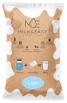 Light Box (6er Pack) - Milk&Easy - H-Milch Pulver Vollmilch 6er Pack Light - Alpenmilch Camping lange haltbar
