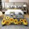 Esel 100% Baumwolle Bettbezug 135x200,Lustige Farm Tier Esel Bettwäsche Set für Jungen Mädchen Kinder,Rustikale Bauernhof Sonnenblume Tröster Abdeckung,Nette Farm Esel Bett Sets mit 1 Kissenbezug