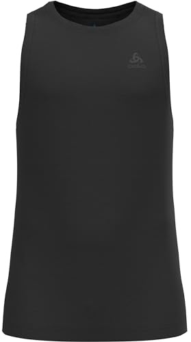 Odlo Merino 160 Baselayer Herren - Leichtes Tanktop | Merino Thermounterwäsche für Herren | Kurzarm Funktionsshirt | Singlet