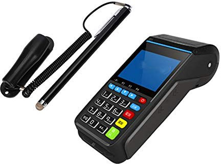 Stylet Capacitif pour écran Tactile Haute sensibilité, Stylet en Métal Noir avec Base Stable et Fil à Ressort Haute Résistance, Stylo à Pointe Fine en Plastique pour Tablettes,