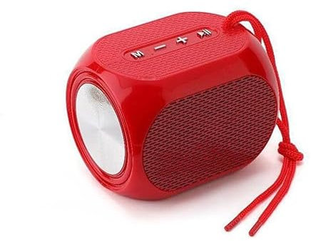 PRENDELUZ Enceinte sans Fil Rouge Bluetooth pour Plein air, Son stéréo Puissant