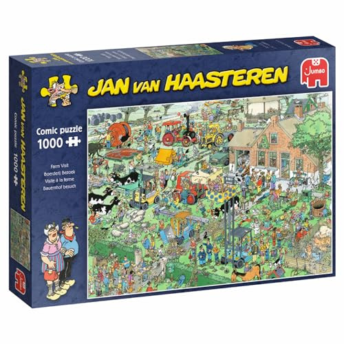 Jumbo Spiele 1119800099 Jan Van Haasteren Bauernhof Besuch 1000 Teile Puzzle