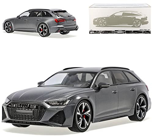 Generisch A*U*D*I A6 RS6 C8 Avant Kombi Matt Grau Modell Ab 2018 1/18 Minichamps Modell Auto