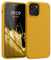 kwmobile Handyhülle für iPhone 13 mini Hülle, für iPhone 13 mini Case - Hülle Silikon - kabelloses Laden - Honiggelb