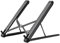 WGJJPQYK JP-2 Einfach zusammenklappbarer Laptop-Ständer aus Aluminium for 11–15,6 Zoll, ultraleichter Desktop-Laptop-Ständer, tragbarer Laptop-Ständer(Color:Black)