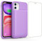 Cover Batteria per iPhone 11/XR (6,1), 7500mAh Ricaricabile Battery Case Custodia Caricabatterie Power Bank Backup Charger Case - Viola
