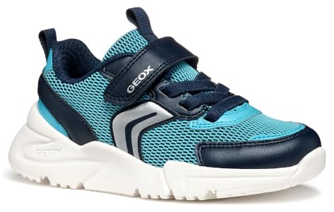 Geox J Loftus BOY B, Boys’ Sneaker, Sky/Navy,