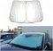 Parasol Coche Delantero para Mercedes-Benz Viano, Parasol Plegable Coche UV ProteccióN Plegable Accesorios Coche,Silver
