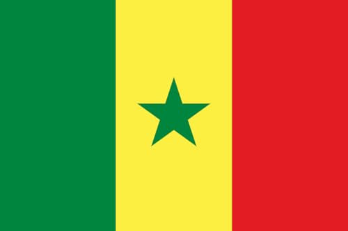 Bandera de Senegal, 30 x 45 cm