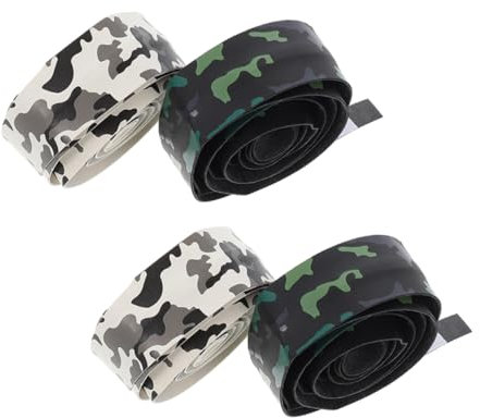 VANZACK 4 Stück Handkleber Fahrradlenker Angelruten-Zubehör Angelrutenband Baseball-Ersatzgriff Racket Griffband Schweißband für Racket Anti-Rutsch-Stab-Schweißband Schläger Griptape Pu