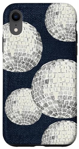 Mirror Ball Disco Hand Painted Trendy Aesthetic Women Case for iPhone XR