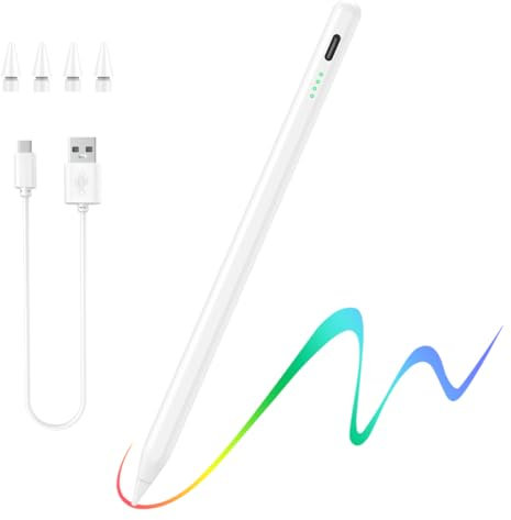 TiMOVO Stylus Pen für iPad 2nd Generation mit Palm Rejection, Weiß