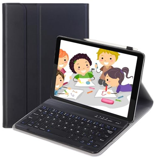 leleyo Custodia tastiera per tablet Lenovo Tab M8 4th gen da 8 pollici cover magnetica intelligente con tastiera bluetooth wireless rimovibile per Tab M8 4th gen (Nero)