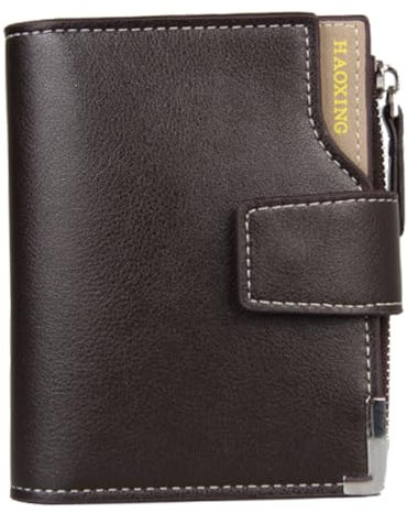 OATIPHO Herren Geldbörse Vintage Leder Geldbörse Reißverschluss Großes Fach für Bargeld Karten Stilvoll Praktisch