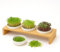 Glücksmoment Grande panchina per crescione, 42 cm, con 3 vaschette per semi di crescione, germogli e microverdi, set per la coltivazione di germogli con gusci di germogli, perose di broccoli e
