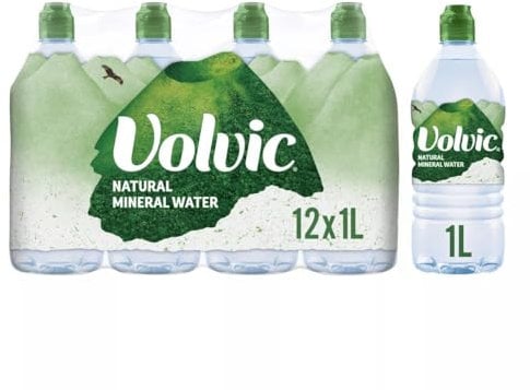 Volvic Natural Still Mineral Water (Pack Of 12 x 1L)
