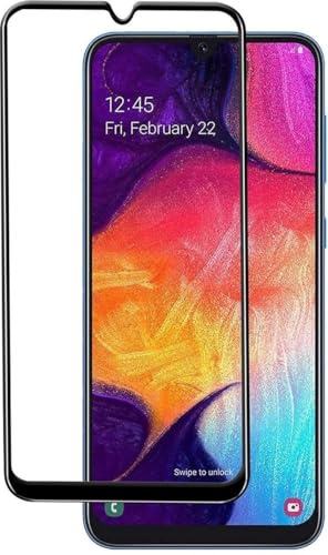 BTH - Panzerglas für Samsung Galaxy A50 - Schutzfolie - Full Cover - Gehärtetes Glas 9H Displayschutzfolie - Case Friendly