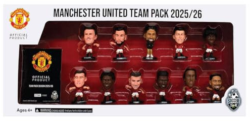 SoccerStarz - Man Utd 11 figure Team Pack (2025/26 Version Classic Kit) /Figures