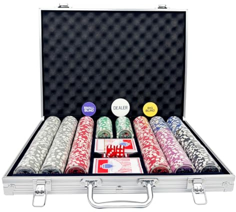 AIBETOMG Poker Chips with Numbers,11 Gram Poker Chips Set,500Pcs